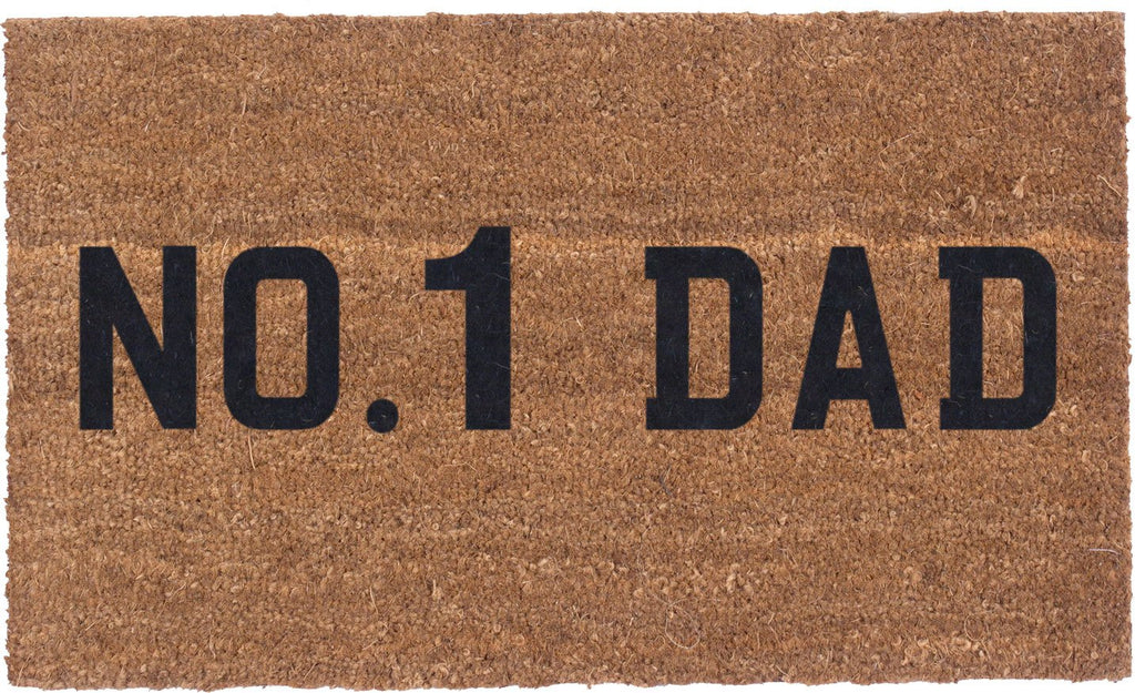 No.1 Dad License Plate - Vinyl Backed Coco Mats