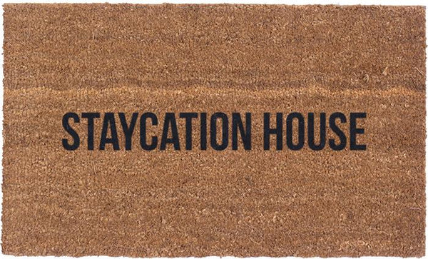 Vinyl Back - Staycation House - Coir Doormat