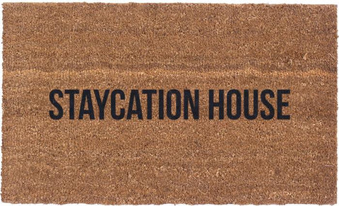 Vinyl Back - Staycation House - Coir Doormat