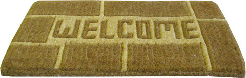 Welcome Brown Handwoven Coco Doormats